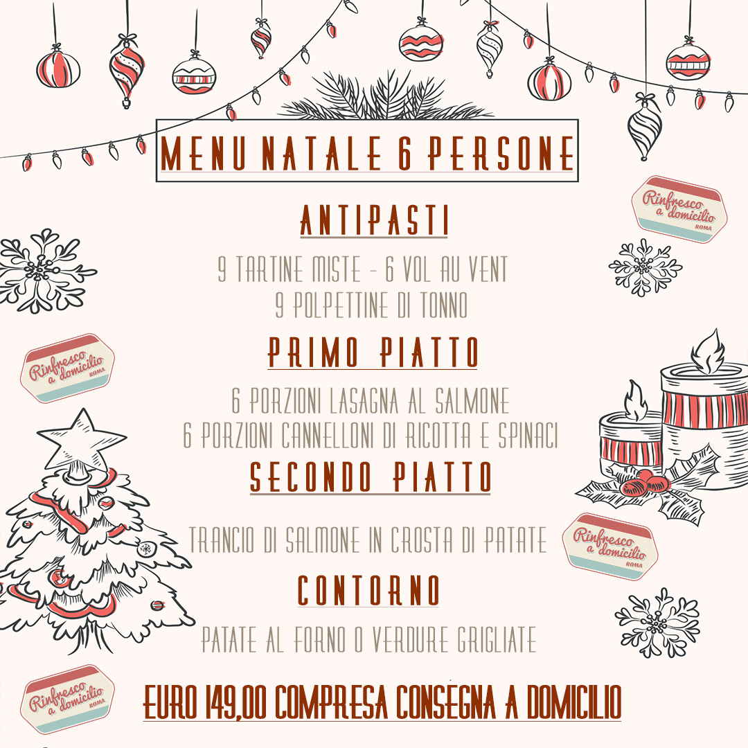 MENU NATALE 6 PERSONE